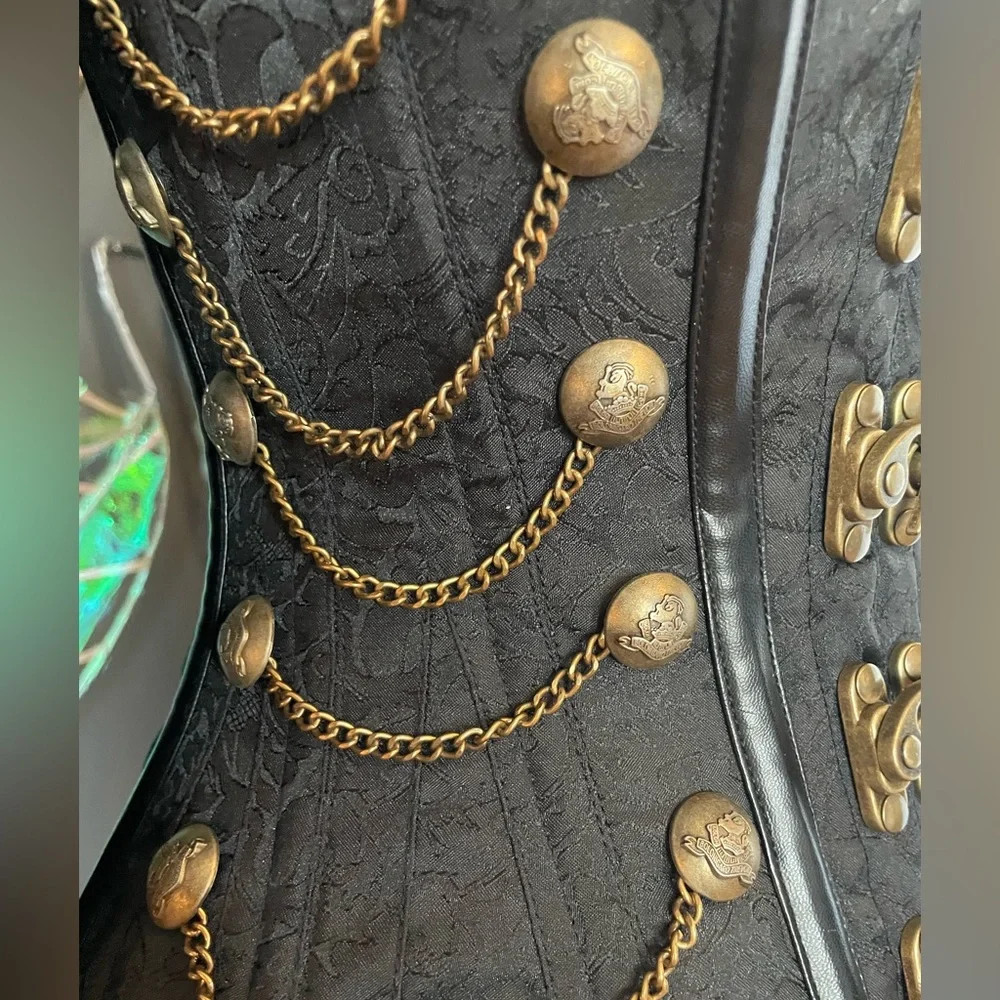 Corset Story Pirate Steampunk Corset Size 24 - Picture 3 of 9